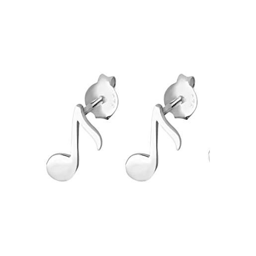 Elli orecchini donna musica nota simbolo classico giocoso in argento sterling 925