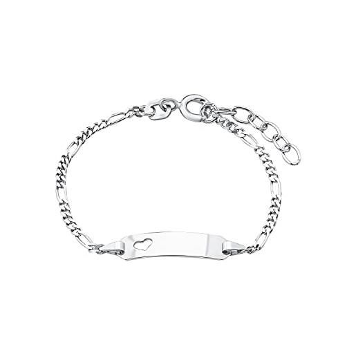Amor bracciale id gioielli da braccio, 12+2 cm, argento, viene fornito in una confezione regalo di gioielli, 9328475