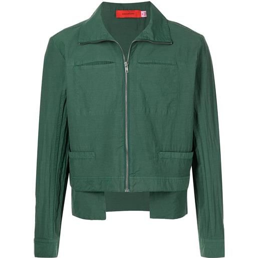 Eckhaus Latta giacca con zip - verde
