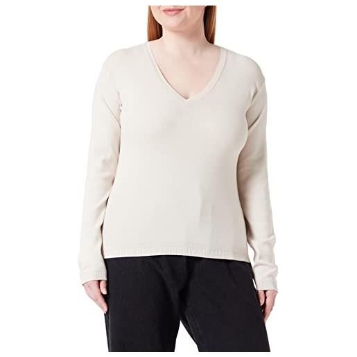 United Colors of Benetton maglia scollo v m/l 1091d4625 maglione, beige chiaro 152, l donna