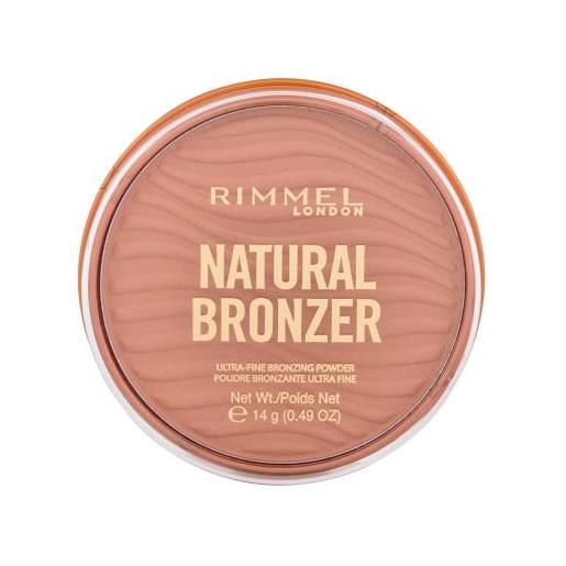 Rimmel London natural bronzer ultra-fine bronzing powder bronzer a lunga tenuta 14 g tonalità 001 sunlight