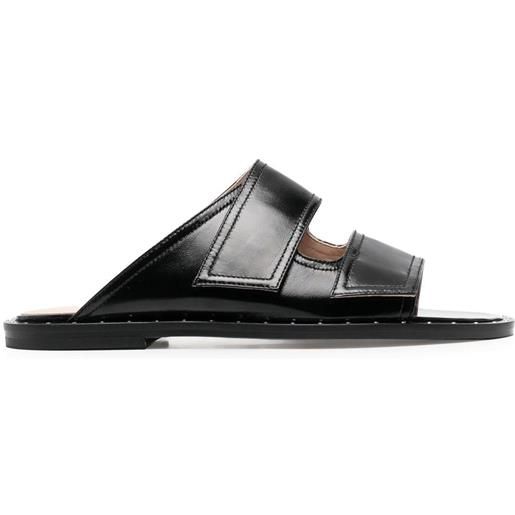 Scarosso sandali con dettaglio cut-out - nero