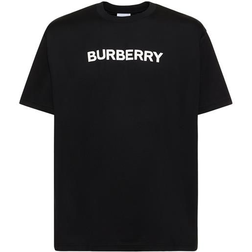 BURBERRY t-shirt harriston in jersey di cotone con logo