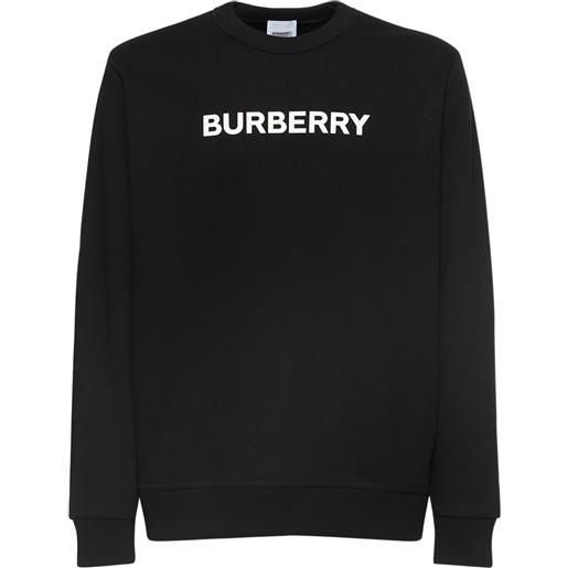 BURBERRY felpa in jersey di cotone con logo