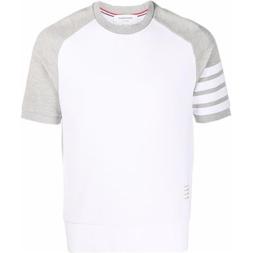 Thom Browne t-shirt con righe - bianco