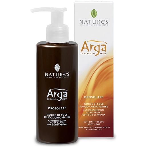 Natures nature's argà gocce abbronzanti idratanti e anti-age 125ml