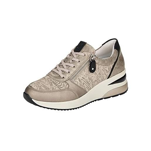 Remonte d2400, scarpe da ginnastica donna, silver/cliff/black-alloy/pearl/black / 60, 37 eu