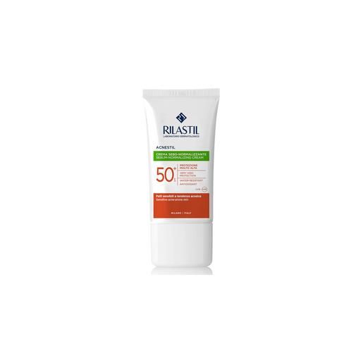 Rilastil - sun system acnestil crema viso spf50+ confezione 50 ml