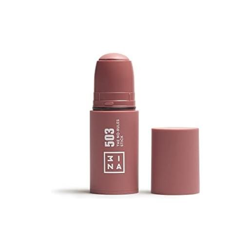 3ina makeup - the no-rules stick 503 - nudo - blush in crema con acido ialuronico per occhi labbra e guance - finitura naturale - vegan - cruelty free