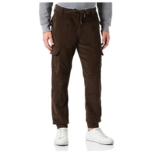 Urban Classics corduroy cargo jogging pants pantaloni, oliva profondo, xl uomo