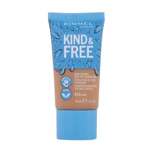 Rimmel London kind & free skin tint foundation fondotinta idratante 30 ml tonalità 410 latte