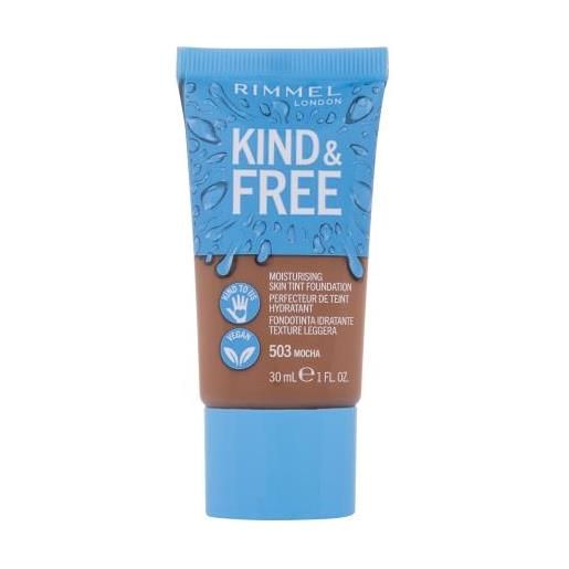 Rimmel London kind & free skin tint foundation fondotinta idratante 30 ml tonalità 503 mocha