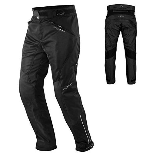 A-Pro pantaloni mesh traforato traspirante tessuto moto touring uomo nero 38