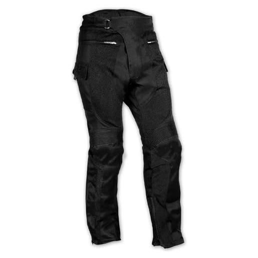 A-Pro pantaloni moto jeans mesh tessuto cordura traforato estivo protezioni ce uomo 42