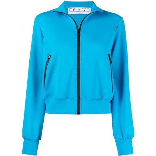 Off-White giacca con logo - blu