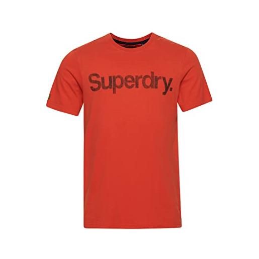 Superdry vintage cl classic tee mw t-shirt, denim co rust, m uomo