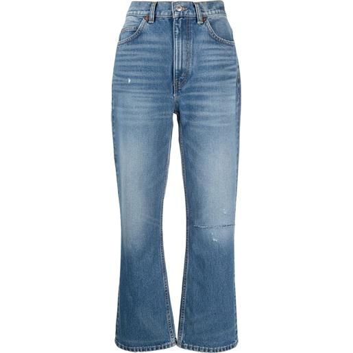 RE/DONE jeans svasati a vita alta - blu