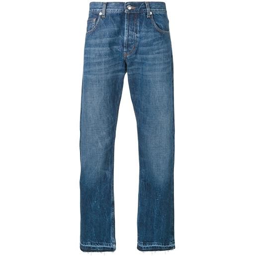 Alexander McQueen jeans modello dritto - blu