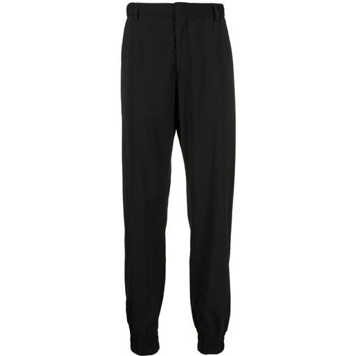 Emporio Armani pantaloni con risvolto - nero