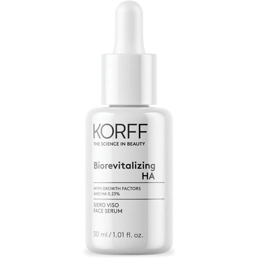 KORFF Srl korff biorevitalizing ha siero viso ridensificante e ristrutturante 30ml - combatti l'invecchiamento cutaneo con il nostro siero