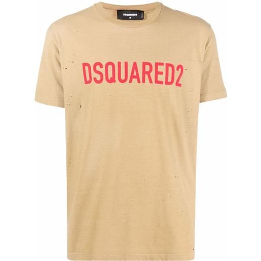 Dsquared2 t-shirt con stampa - toni neutri
