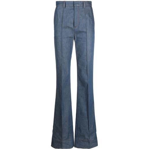 Saint Laurent jeans a gamba ampia - blu