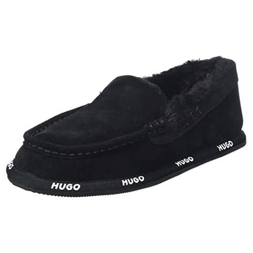 HUGO cozy_loaf_fur, pantofole donna, nero1, 35 eu