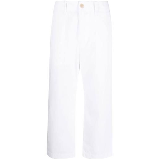 Jejia pantaloni crop a vita alta - bianco