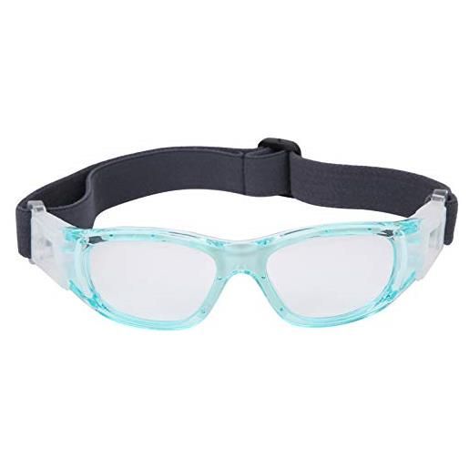 Kuuleyn occhiali sportivi, occhiali per bambini, occhiali sportivi per bambini occhiali da calcio regolabili per adolescenti, ciclismo, basket, accessori per basket, calcio, hockey(nero)