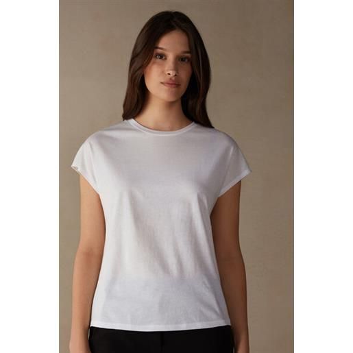 Intimissimi maglia manica corta girocollo in cotone supima® ultrafresh bianco