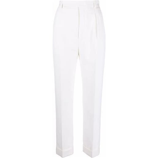 Saint Laurent pantaloni sartoriali - bianco
