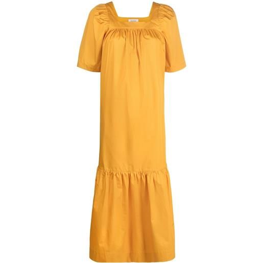 Rodebjer abito lungo con ruches - arancione