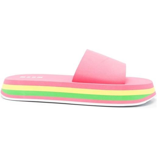 MSGM sandali a punta aperta - rosa