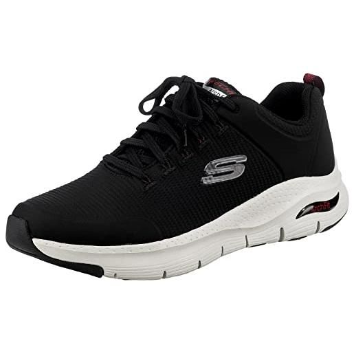 Skechers arch fit paradyme, sneaker uomo, blu navy white, 45 eu