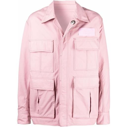 AMI Paris giacca-camicia con taschino - rosa
