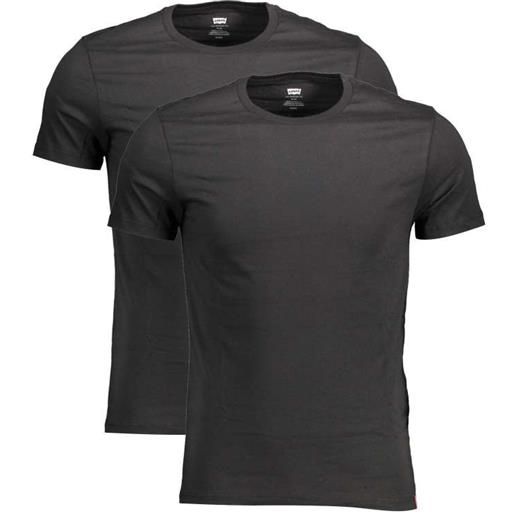 Levi's t-shirt uomo maniche corte nero bi-pack