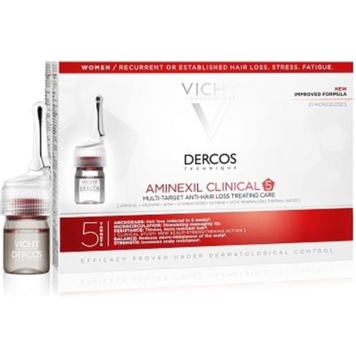 Vichy dercos aminexil trattamento capelli anticaduta donna 21 fiale