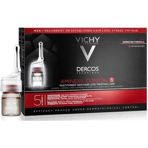 Vichy dercos aminexil trattamento capelli anticaduta uomo 21 fiale