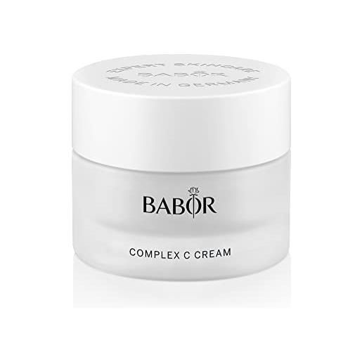 BABOR classics complex c cream, crema viso ricca di vitamine per pelli stanche e affaticate, per rafforzare la barriera protettiva della pelle, 50 ml