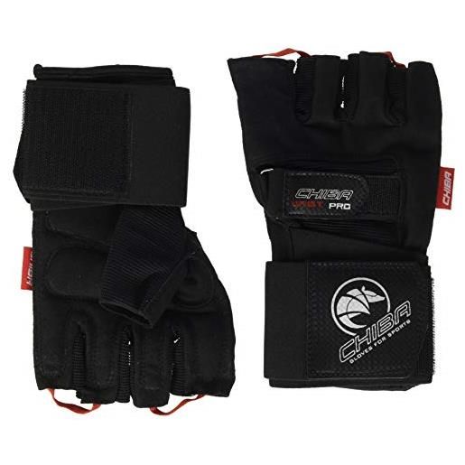 Chiba wristguard protect training guanti, unisex, 40138, nero , xxl