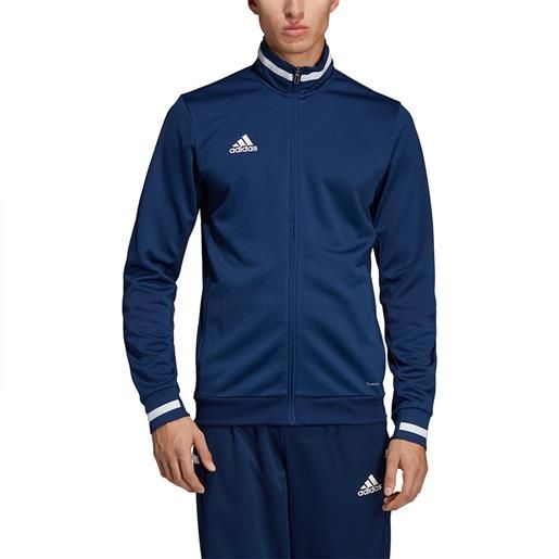 Adidas Badminton team 19 track full zip sweatshirt blu 4xl / regular uomo