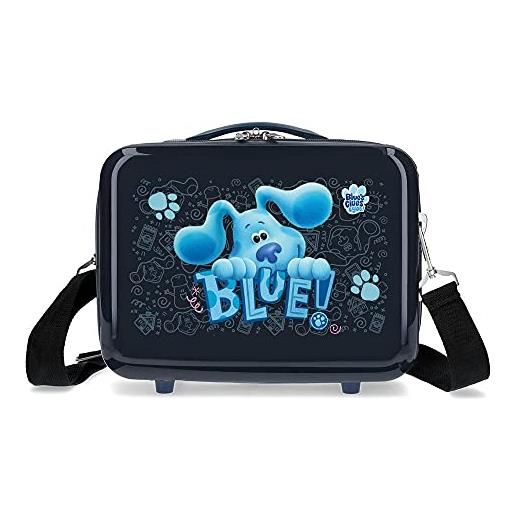 ROLL ROAD blue´s clues and you beauty case adattabile con tracolla blu 29 x 21 x 15 cm rigido abs 9,14 l