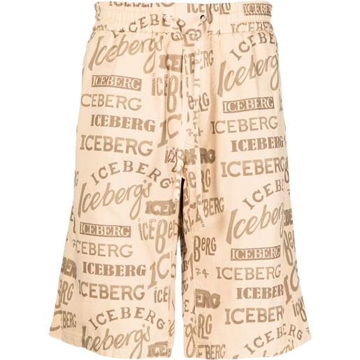 Iceberg shorts con stampa - marrone