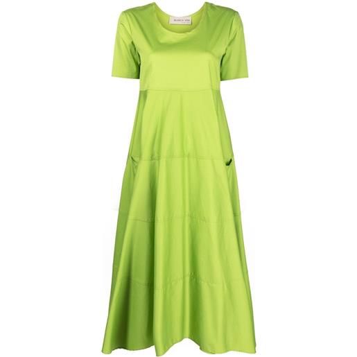 Blanca Vita abito modello t-shirt svasato - verde