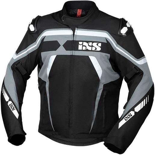 IXS giacca IXS sport rs-700 st nero grigio bianco