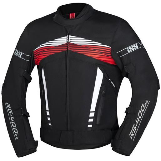 IXS giacca IXS sport rs-400-st 3.0 nero bianco rosso