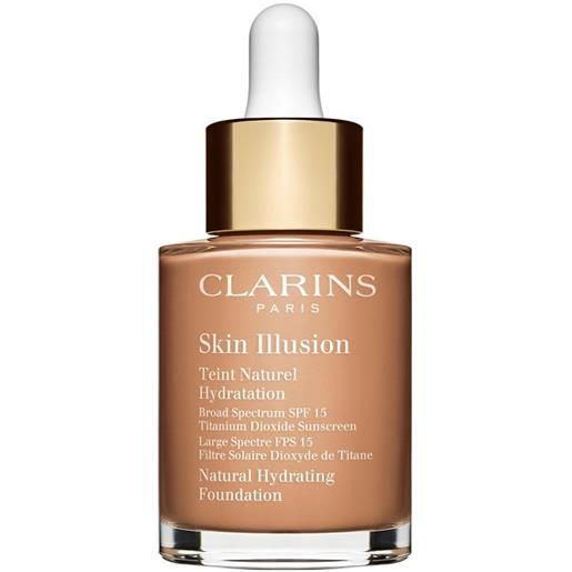 Clarins skin illusion teint naturel hydratation spf15 fondotinta liquido 112 amber