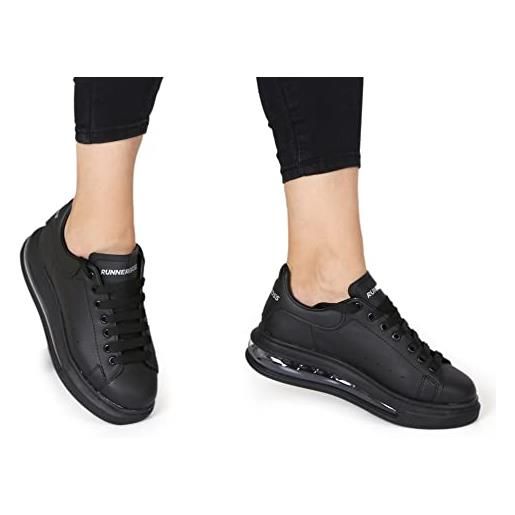 Piccola Lala de-pl-rb-000204, scarpe da ginnastica donna, nero, 38 eu