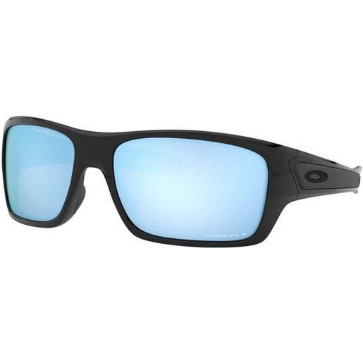 Oakley turbine prizm deep water polarized sunglasses nero prizm deep water polarized/cat2 uomo