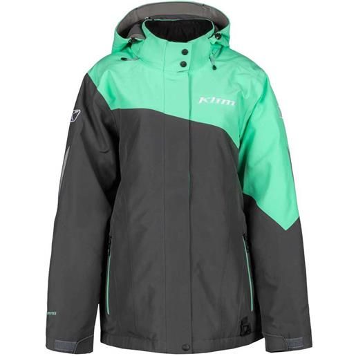 Klim allure hoodie jacket verde, grigio m / regular donna
